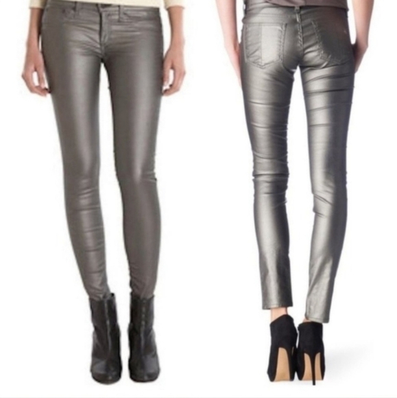 Rag & Bone Coated Legging Jeans - Picture 3 of 14